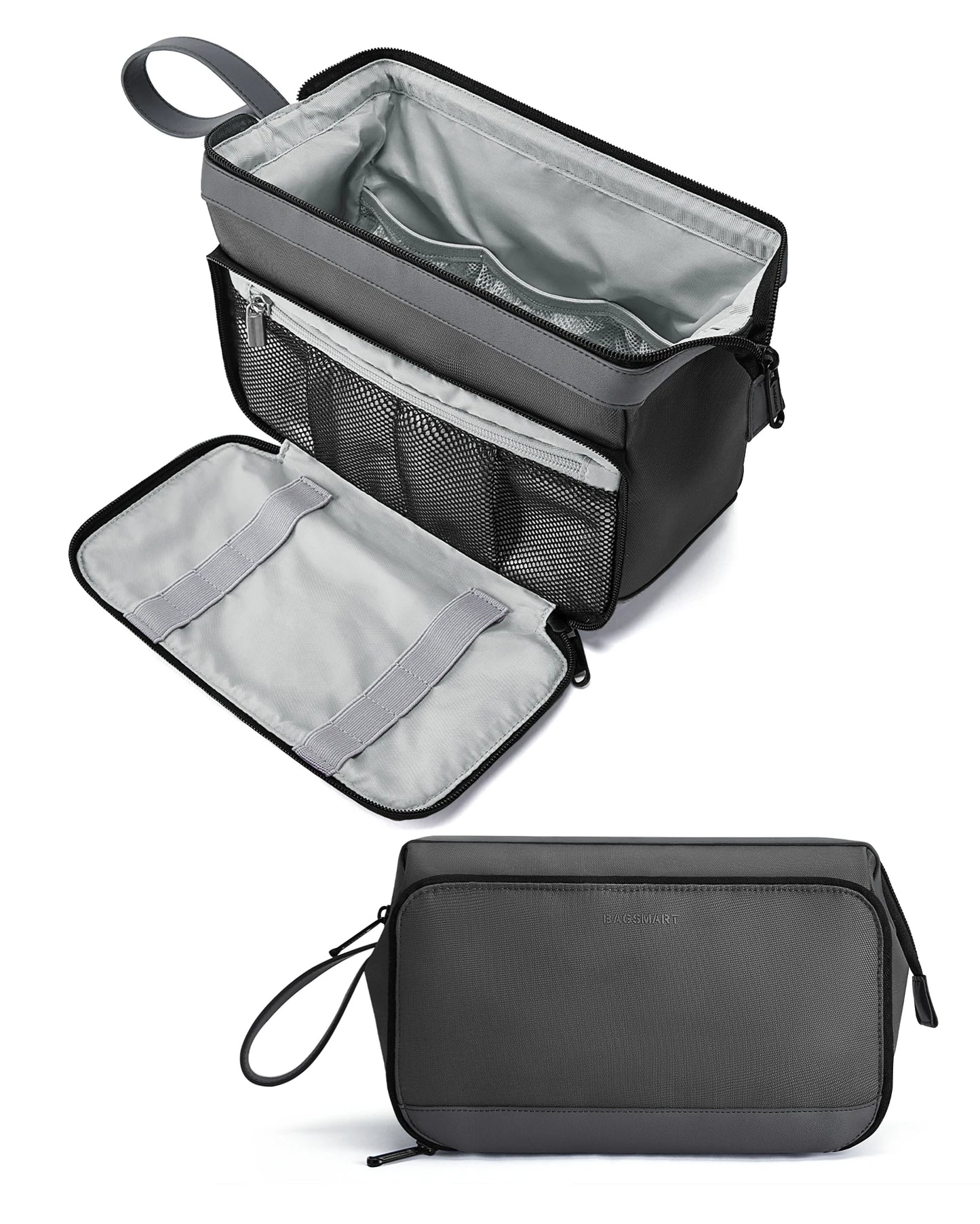 eiBBuu's Bag Smart: The Ultimate Toiletries Organizer- GRAY